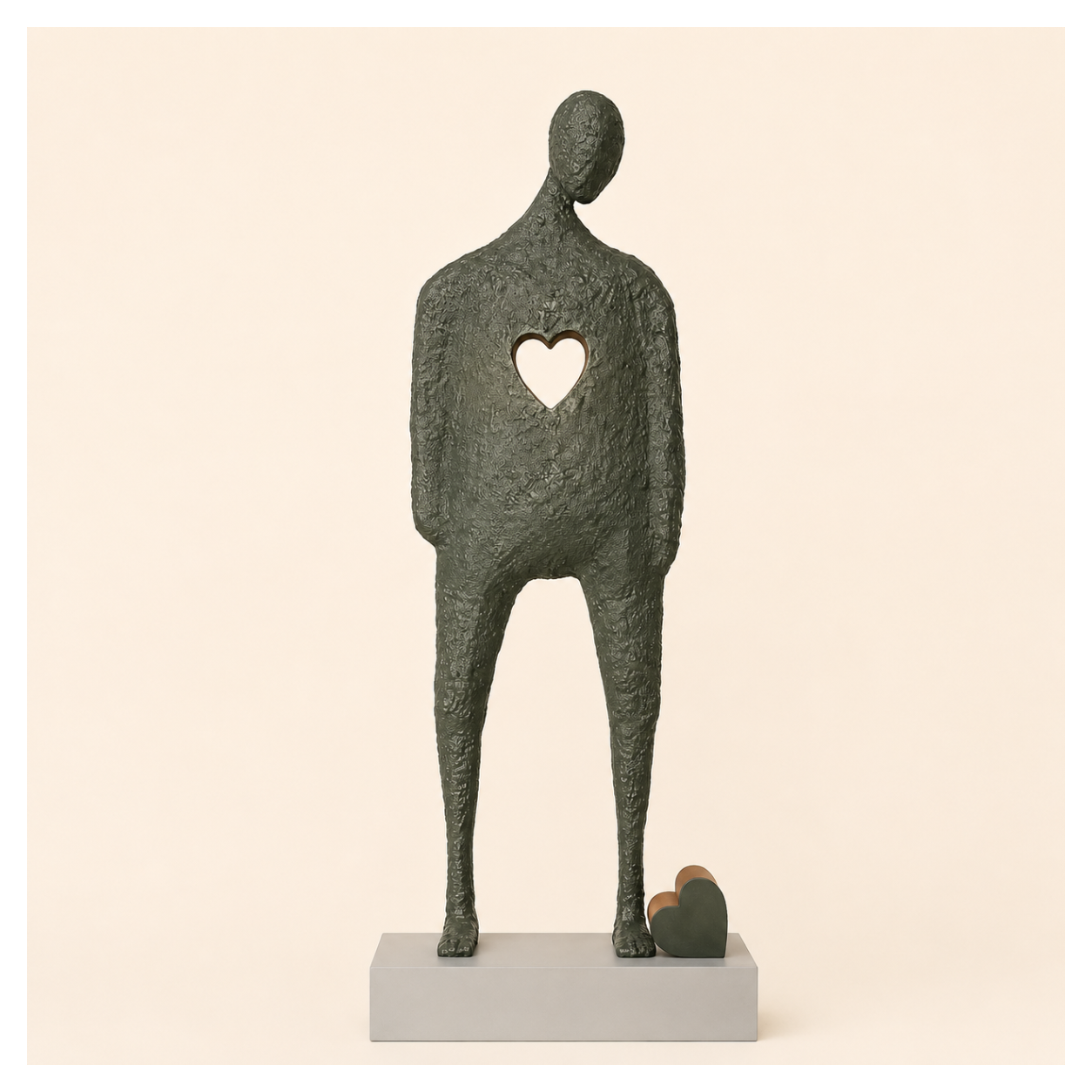The Heart Man | Modern Metal Sculpture (6 feet)