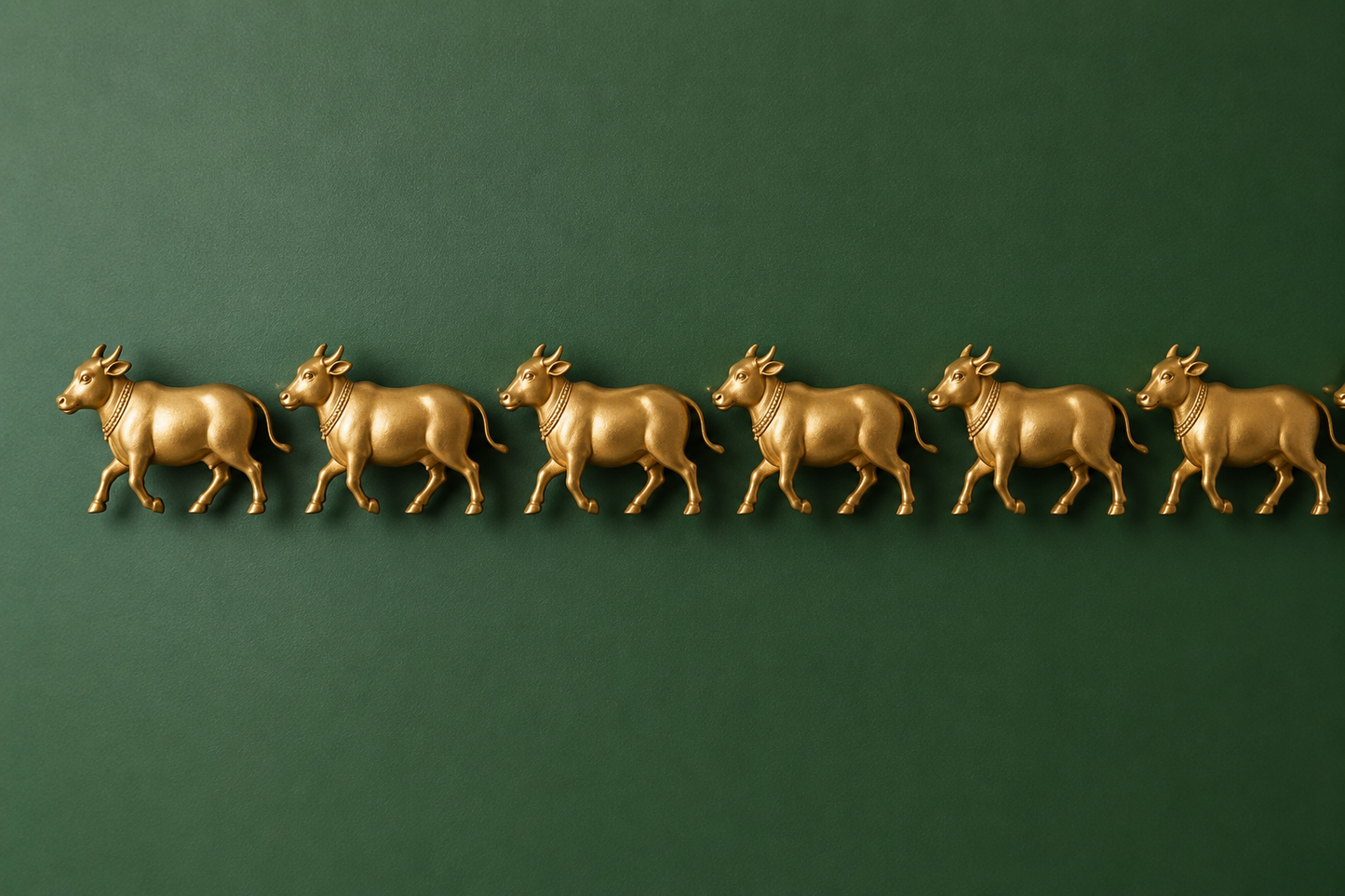 NANDI - The Sacred Procession Wall Installation ( Set of 3)