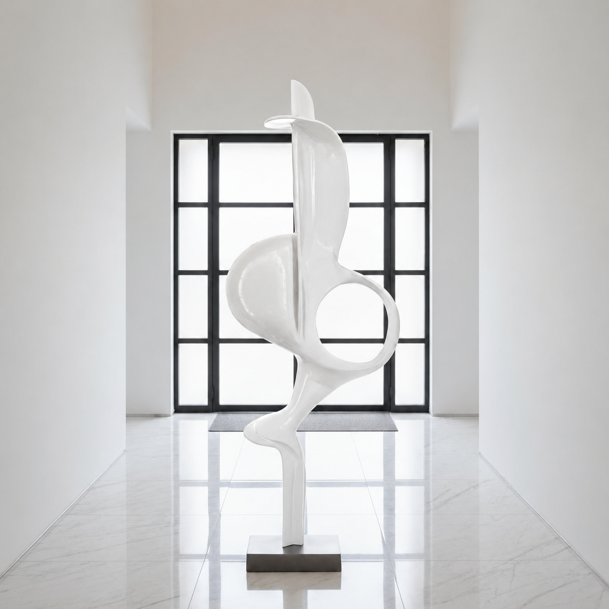 Indomitus Living Room Large White Sculpture