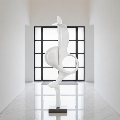 Indomitus Living Room Large White Sculpture