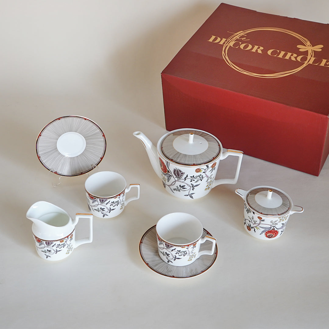 Marigold Bonechina Tea Set ( set of 15 pcs)