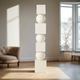 Japandi Wooden Large Sculpture (Ivory)