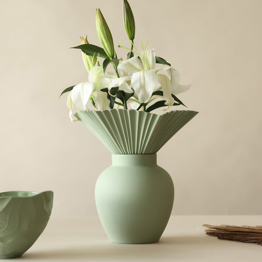 Sweven Green Decorative Flower vase
