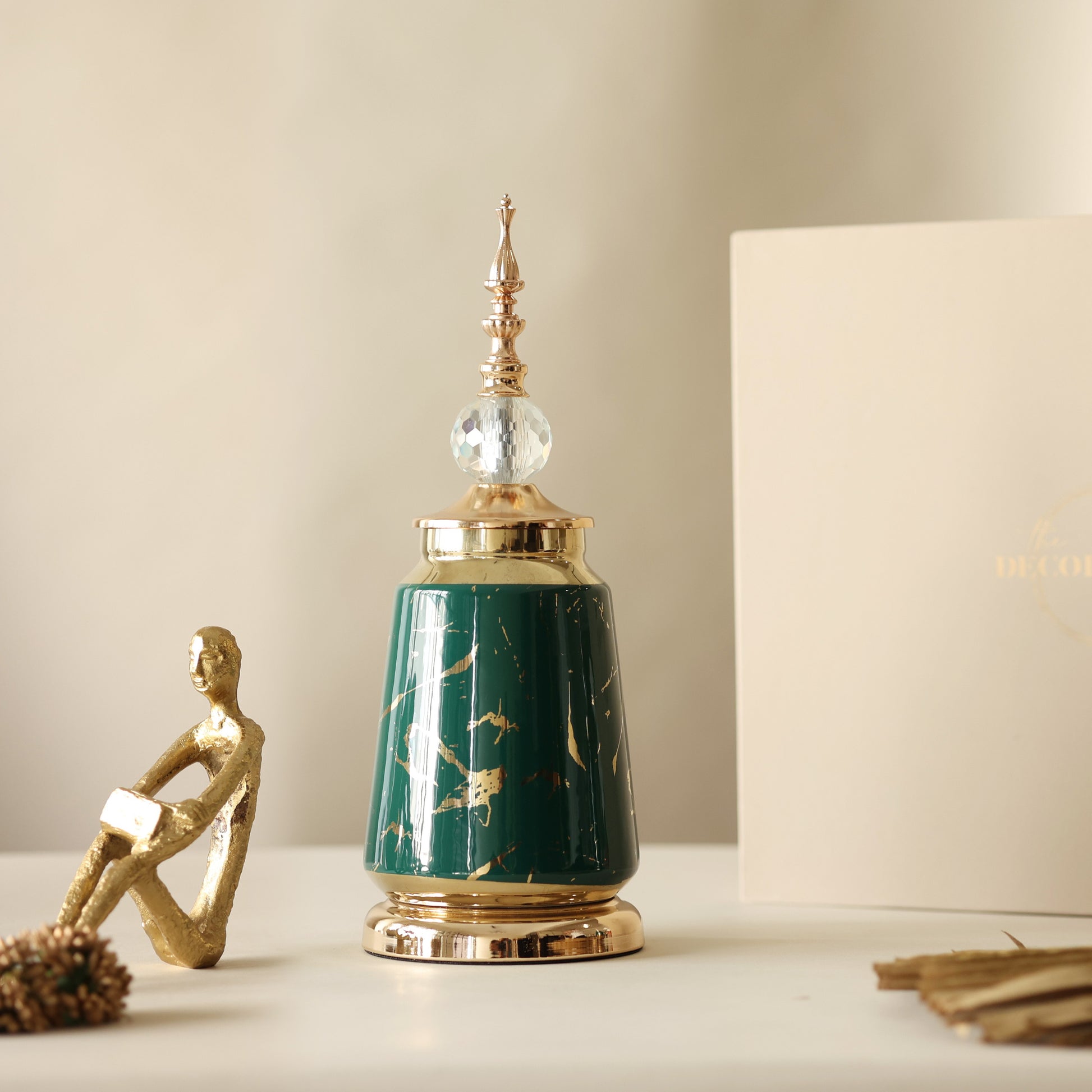 Green Antique Decor Centrepieces 