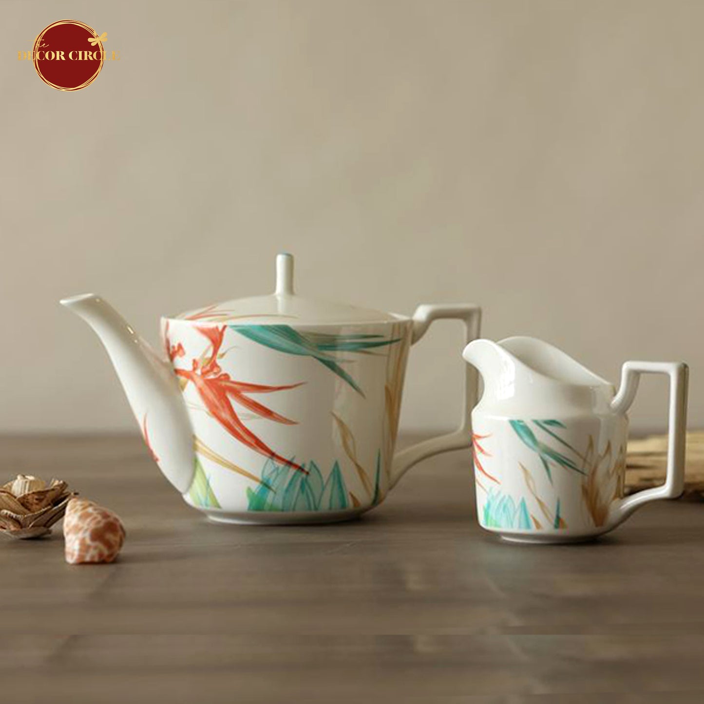 Fabella Rainbow Modern Tea cup set (Set of 15 pcs)