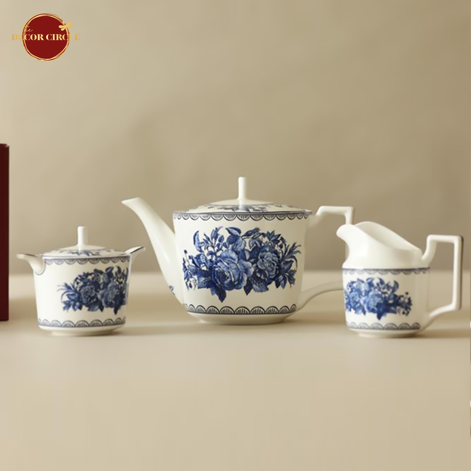 Kheima Blue Paradise Luxury Tea set ( Set of 15 pcs)