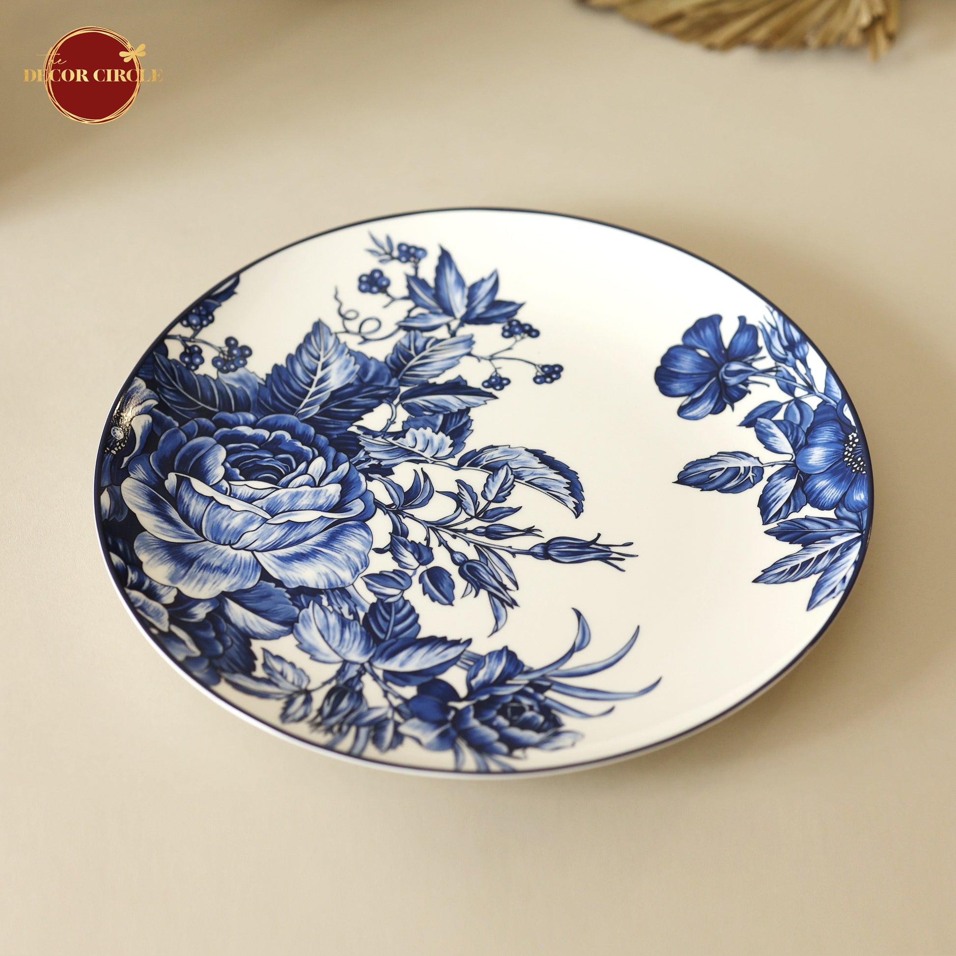 Kheima Blue Paradise Charger Plate(12 inches)