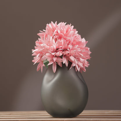 Kheima Black Smokey Glass Vase