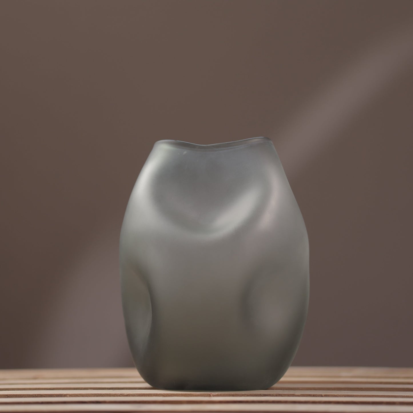 Kheima Black Smokey Glass Vase