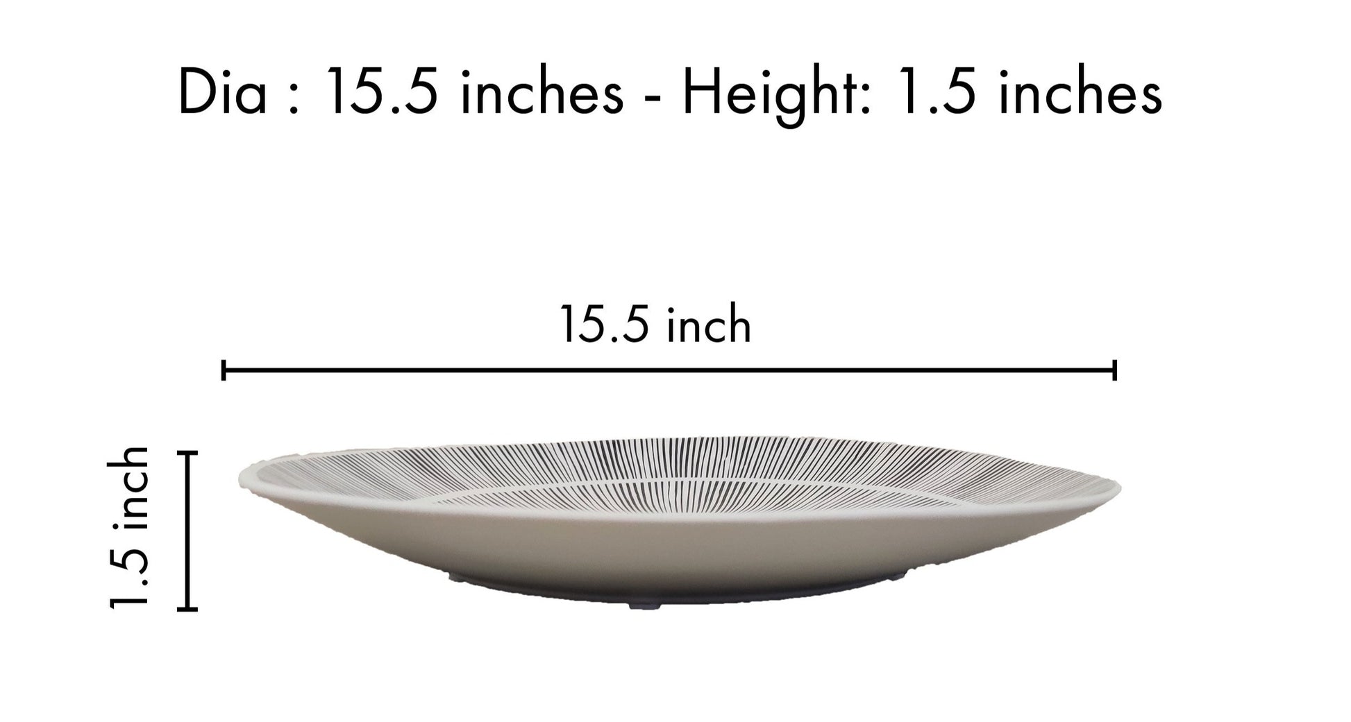 White Decorative plate for Coffee Table