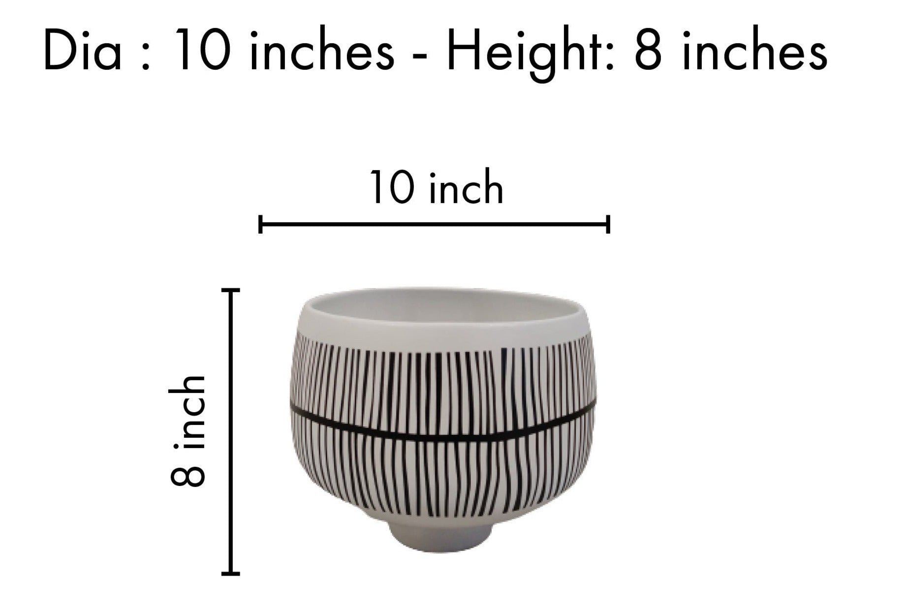 White table decor vase