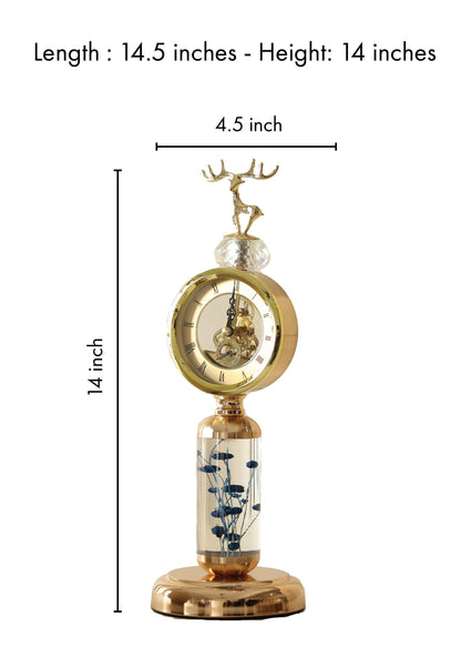 Kheima Modern Office Table Clock (Blue)