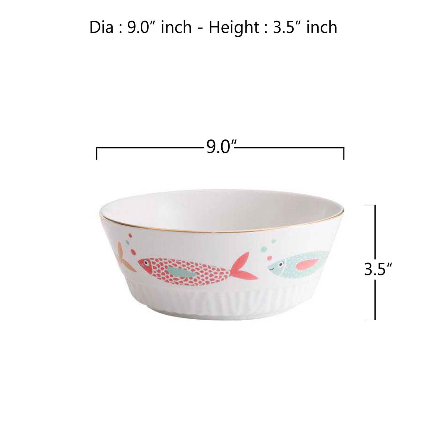 Gezellig Ceramic Large Bowl | Curry Bowl