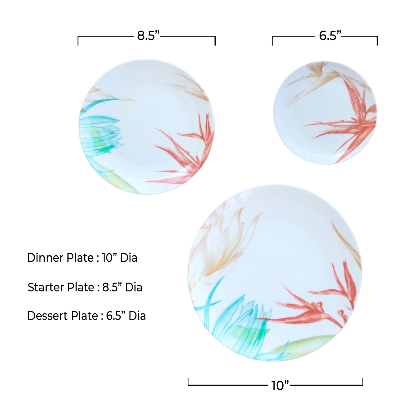 Fabella Rainbow Modern Dinnerset (Set of 28 pcs)