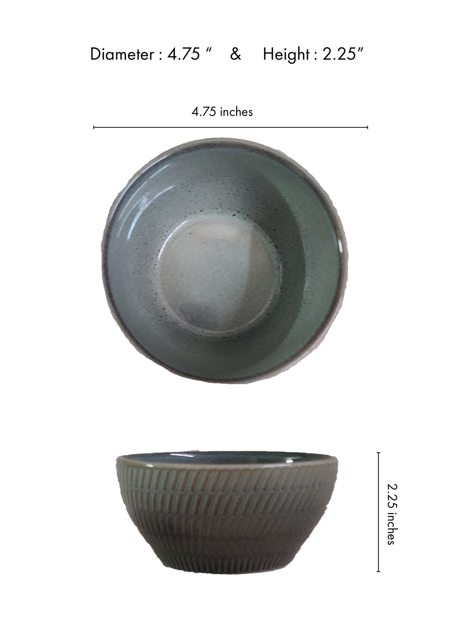 Mangata Grey Ceramic Small Bowl