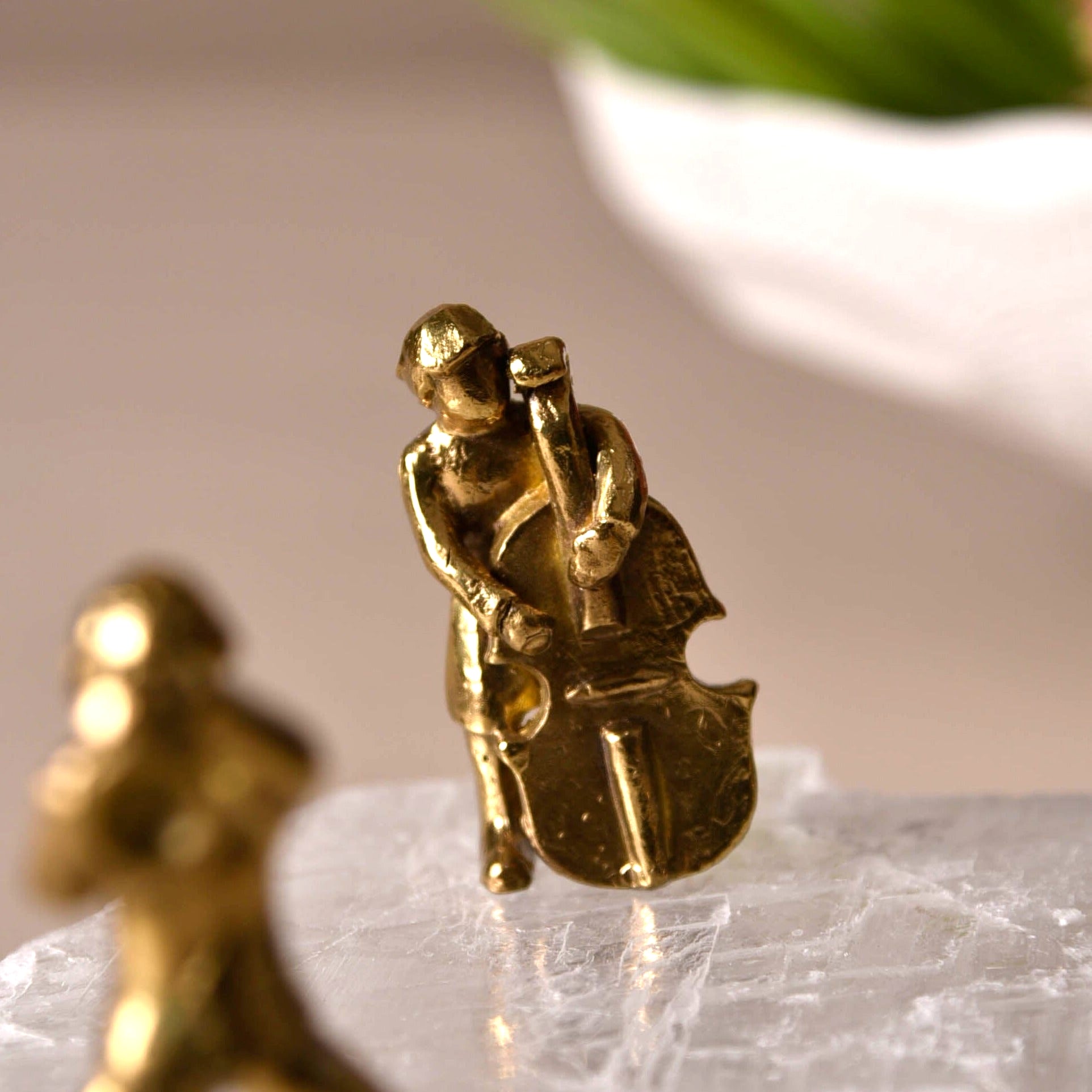 Aman Crystal Musical Brass Sculpture