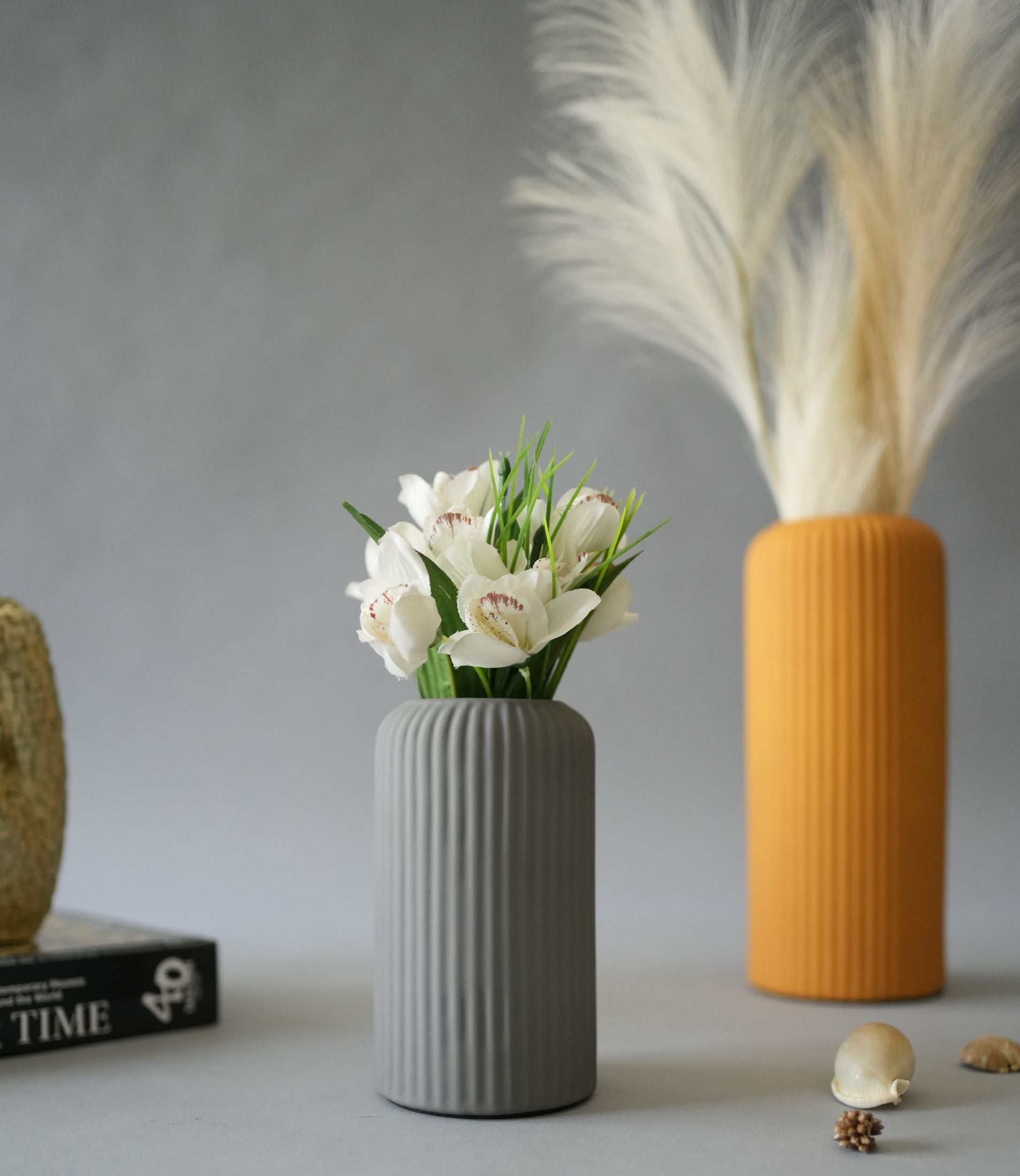 Marmor Grey ceramic vase