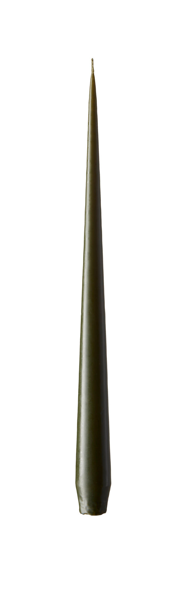 Olive Green Taper candle (42 cm)