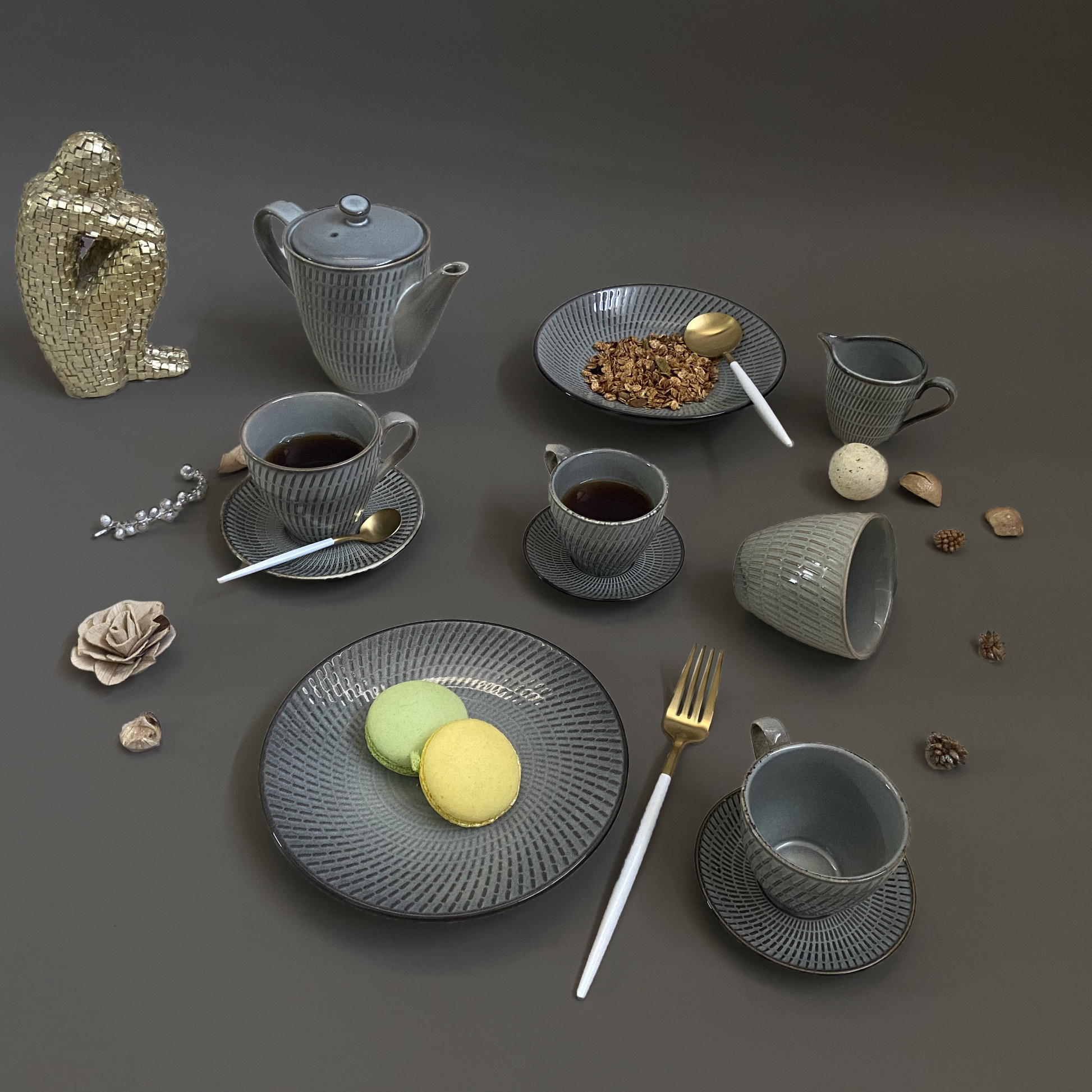 Grey Mangata Luxury Tea/Coffee Set