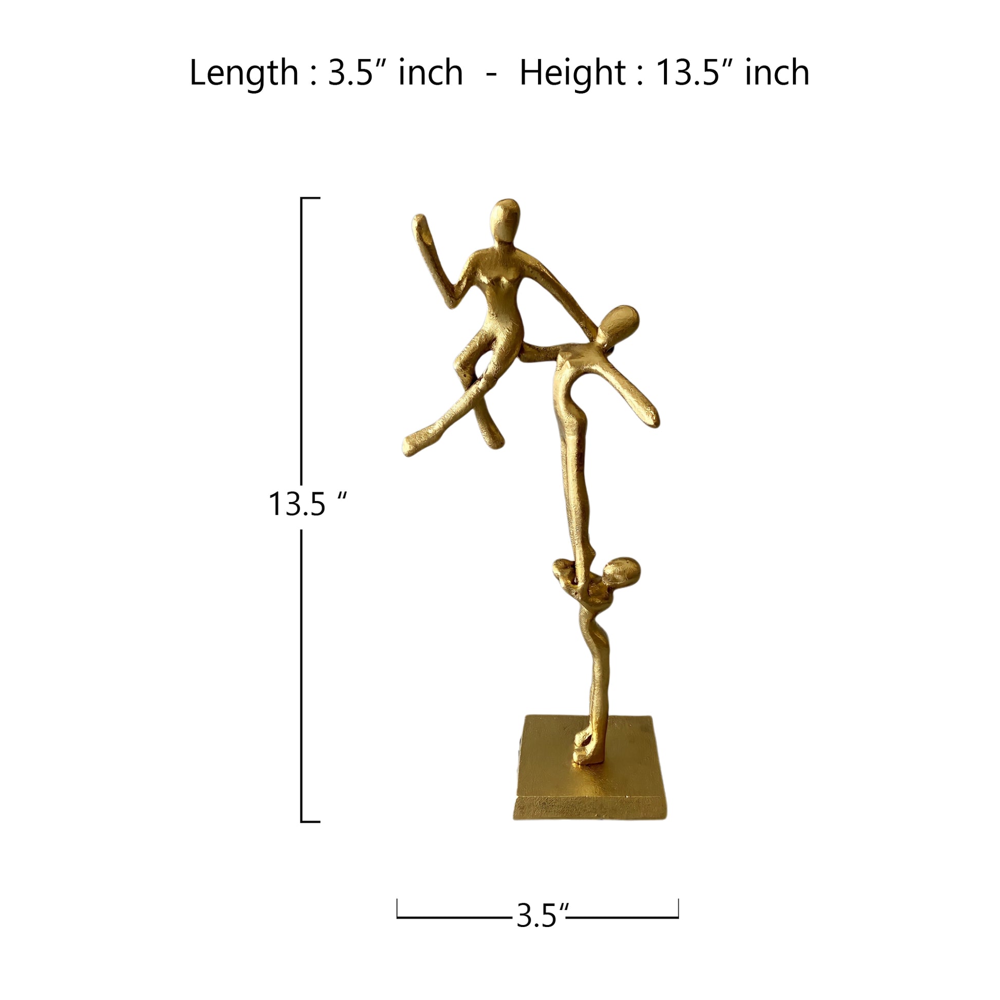Children Dancing Gold Statue for Home & Office Decor