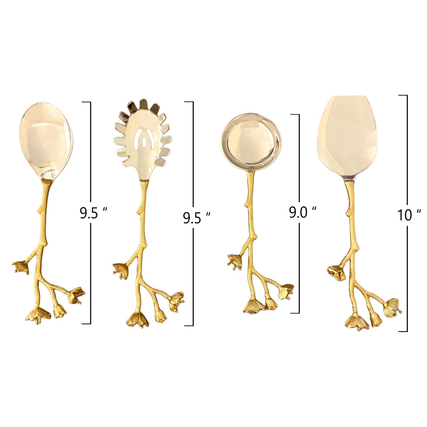 Serveware Blossom Serving Spoons (Set of 4)