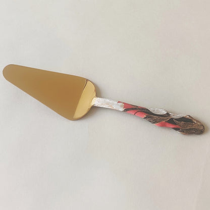 Red Cake Server