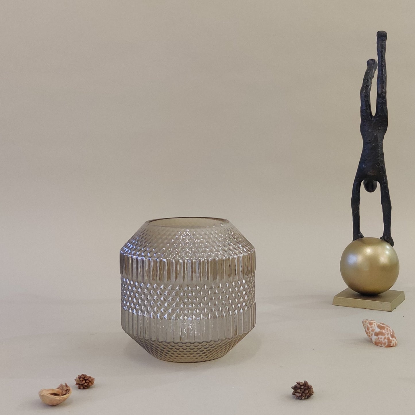 Mangata Ombre Gold Glass Vase (Small)