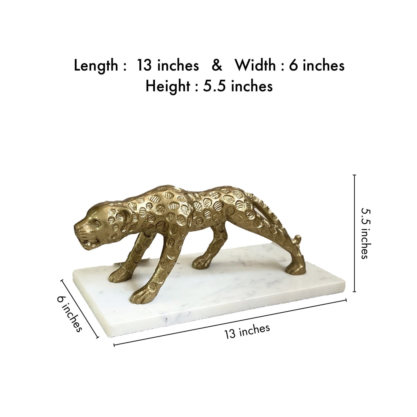 Augustus Leopard Table sculpture