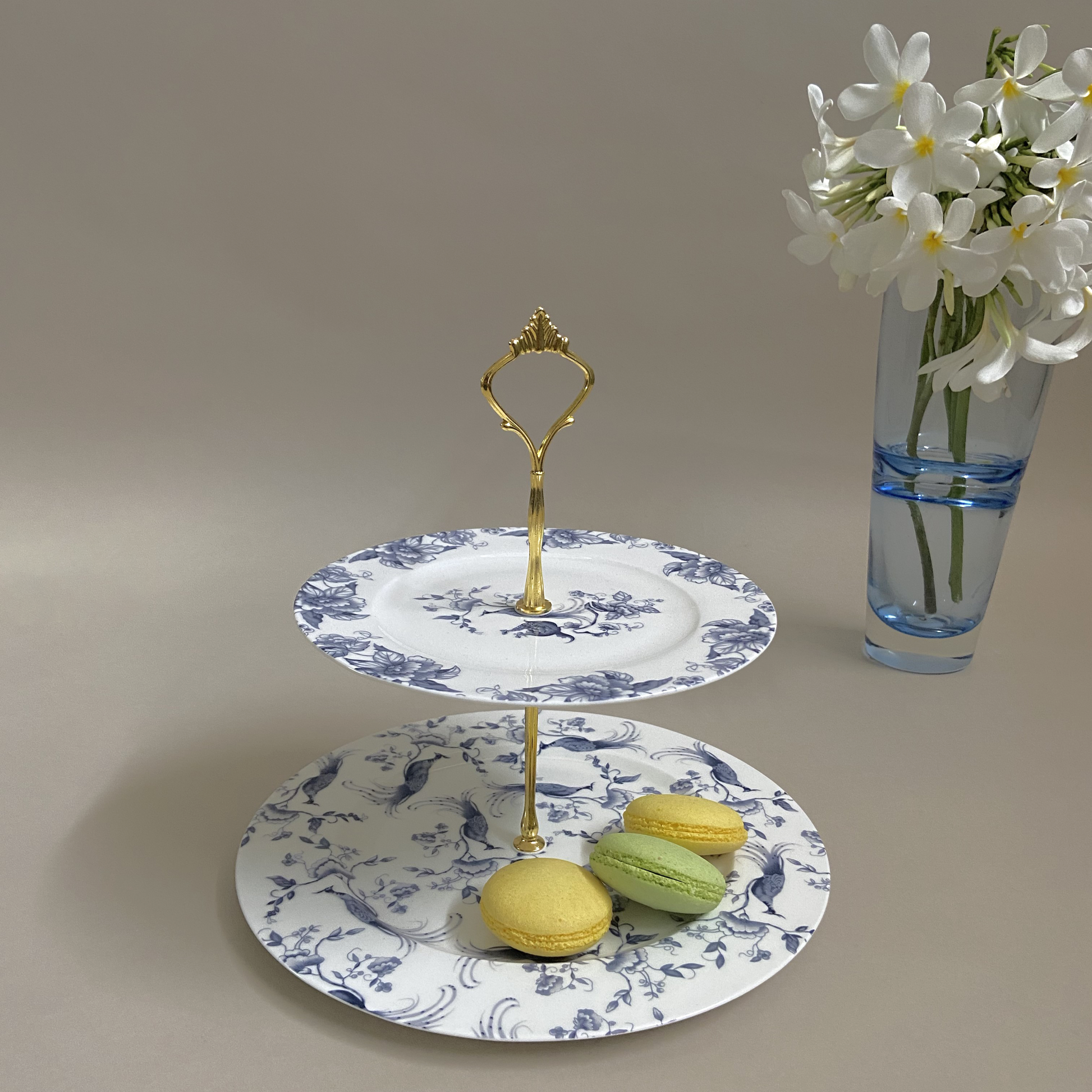 Apricus Peacock Dessert platter (2 Tier)