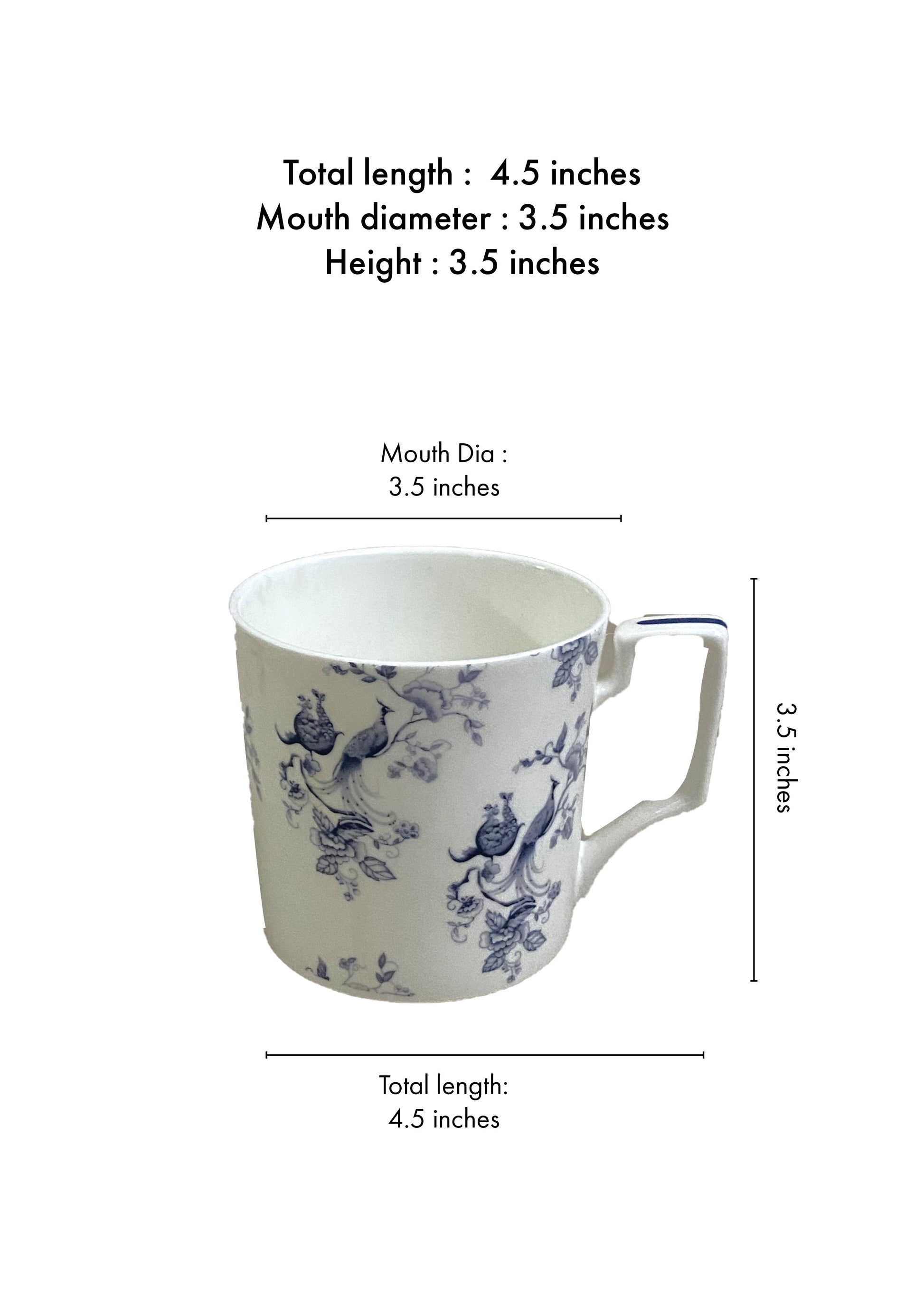 Peacock Dessert platter & Mugs Gift hamper