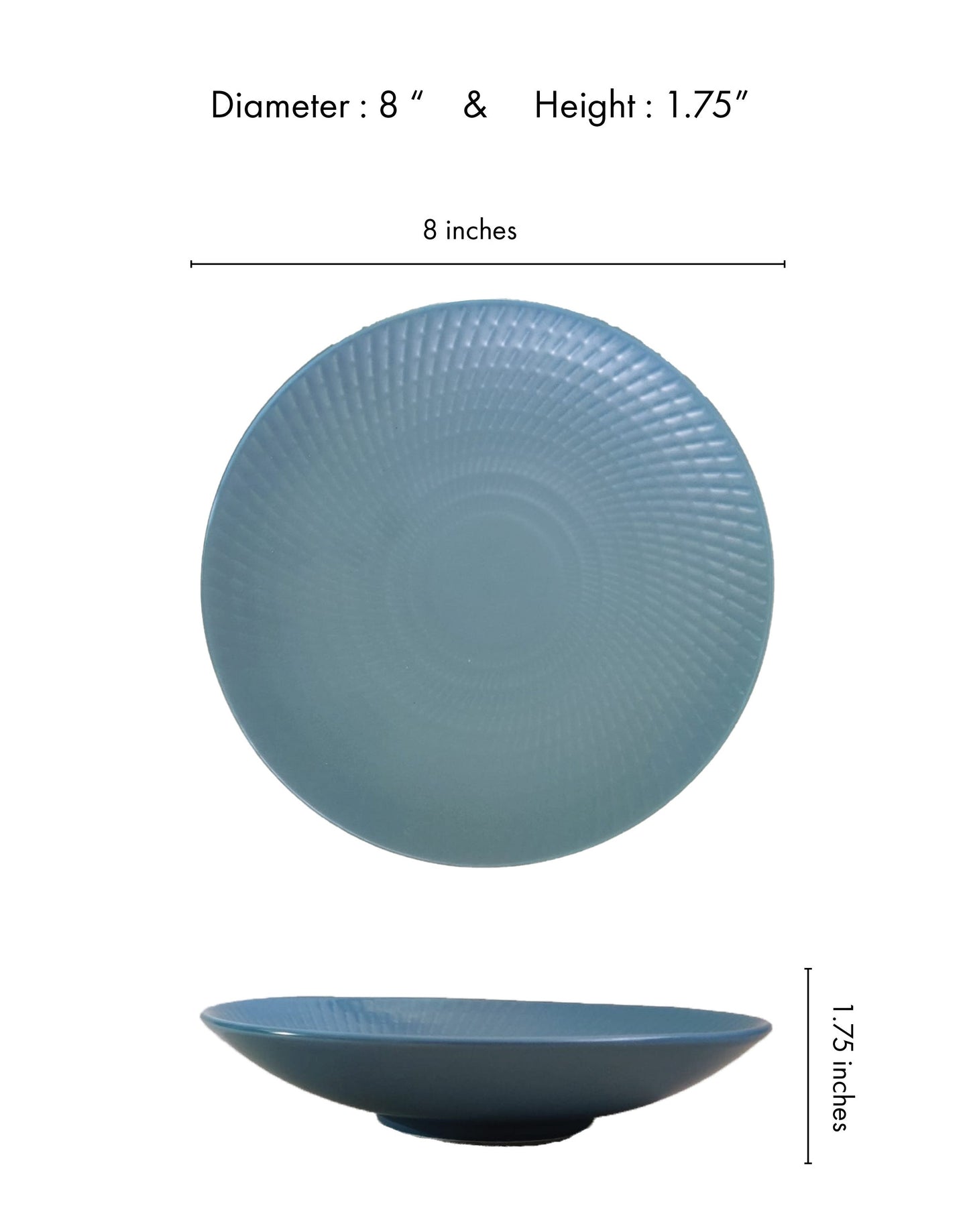 Mangata Blue Ceramic Pasta Bowl