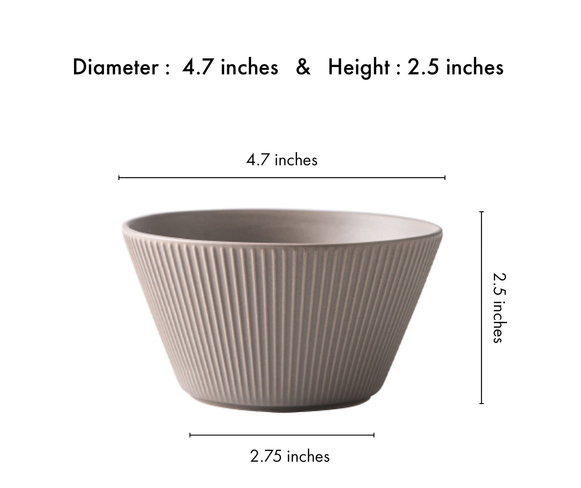 Elysian brown Small Side Bowl