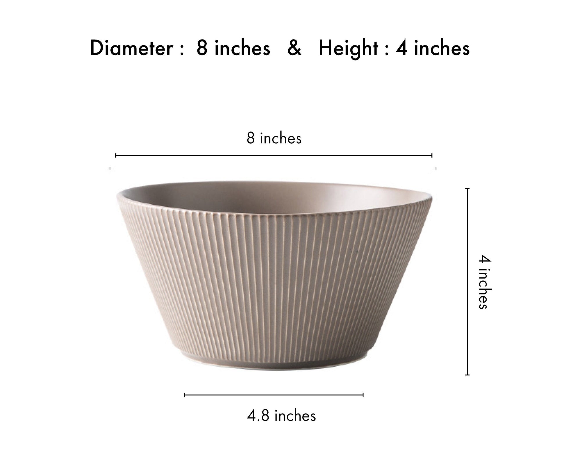 Elysian brown Serving Large Bowl