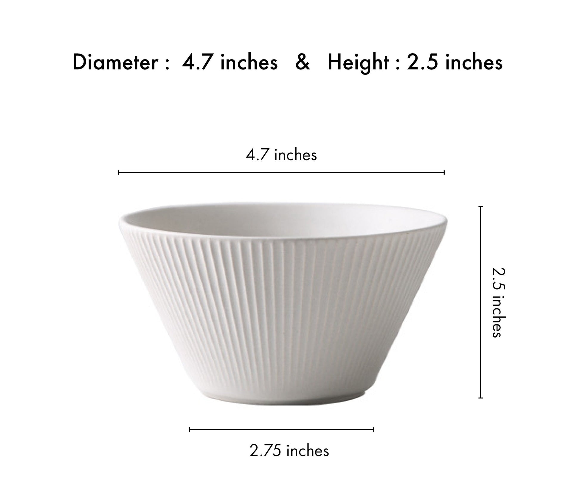 Elysian White Side Bowl