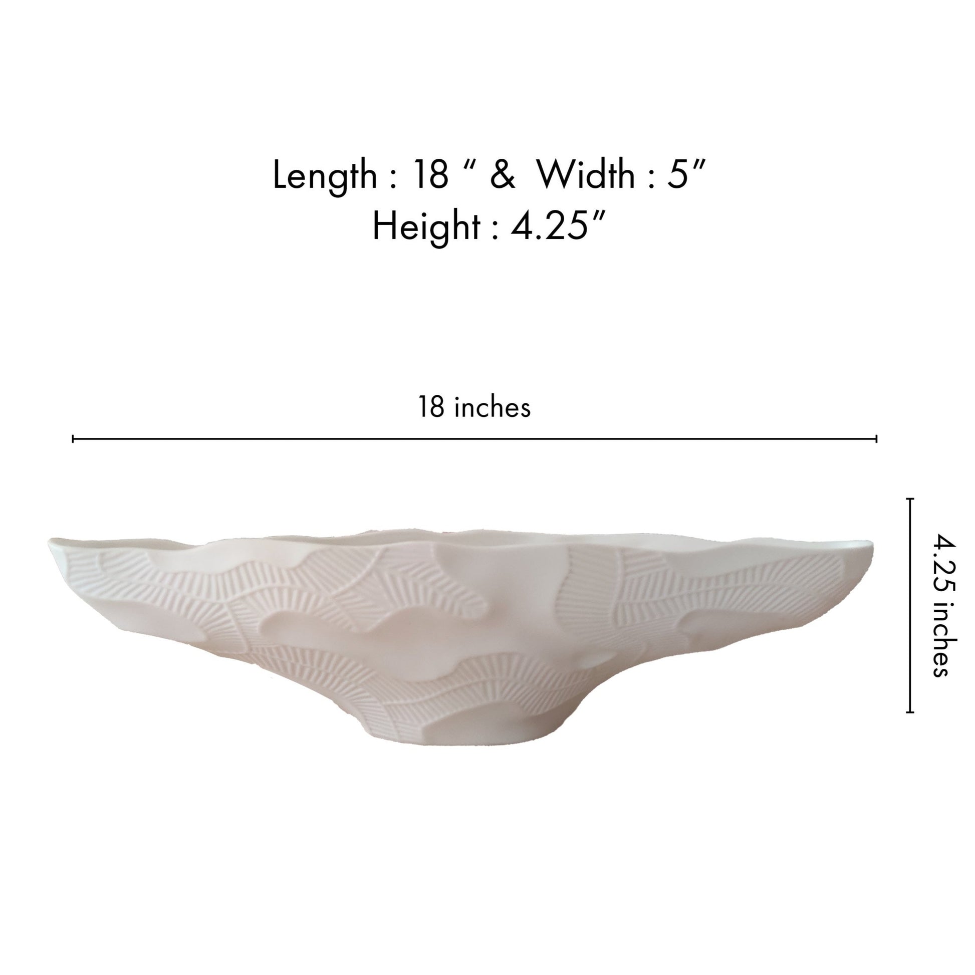 Marmor Porcelain White Table Vase