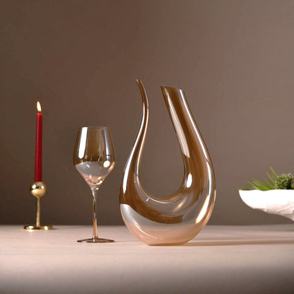 Apricus Amber Wine Decanter