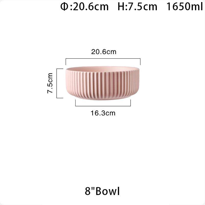 Apricus Pink Serving Bowl (Large)