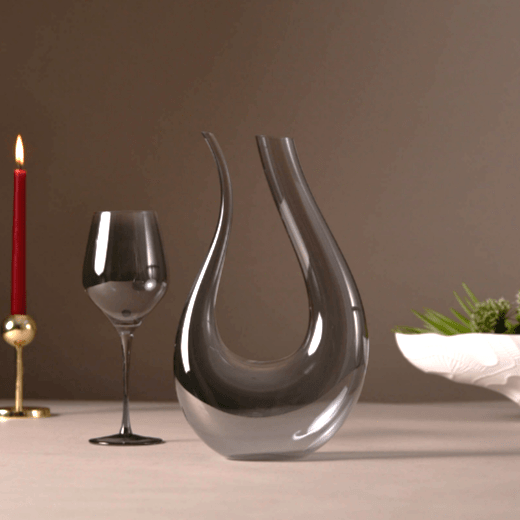 Smokey Decanter & Wine glass Gift hamper