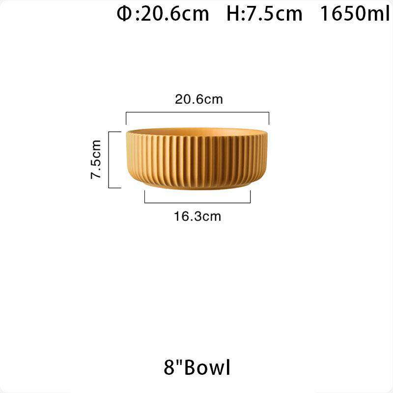 Apricus Yellow Curry Serving Bowl