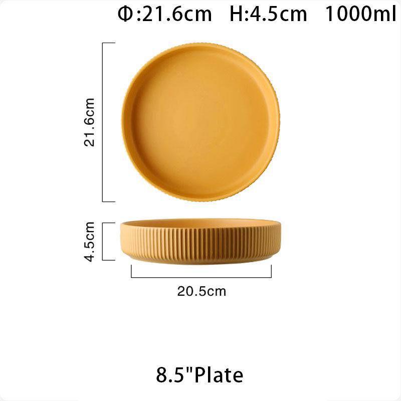 Apricus Yellow Ceramic Platter