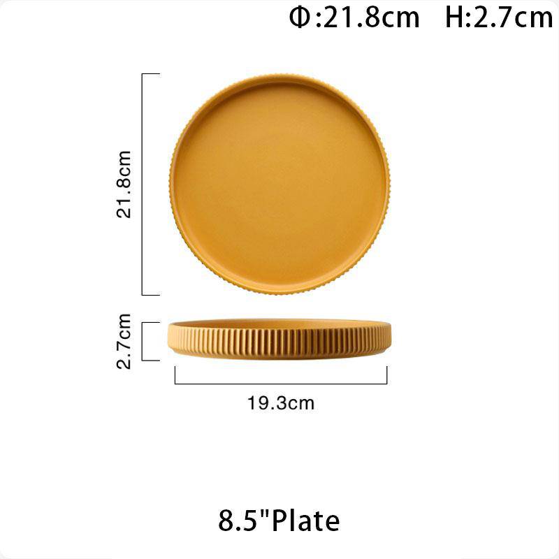 Apricus Yellow Multipurpose Dessert Plates (Set of 2)