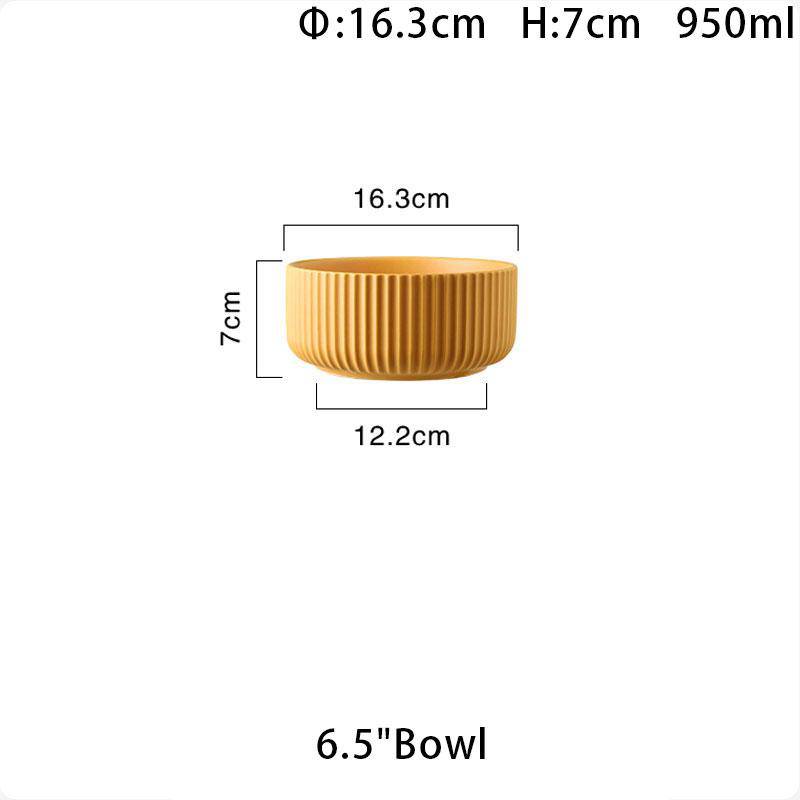 Apricus Yellow Ceramic Bowl