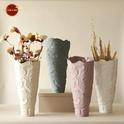 Augustus Cream Floor Vase