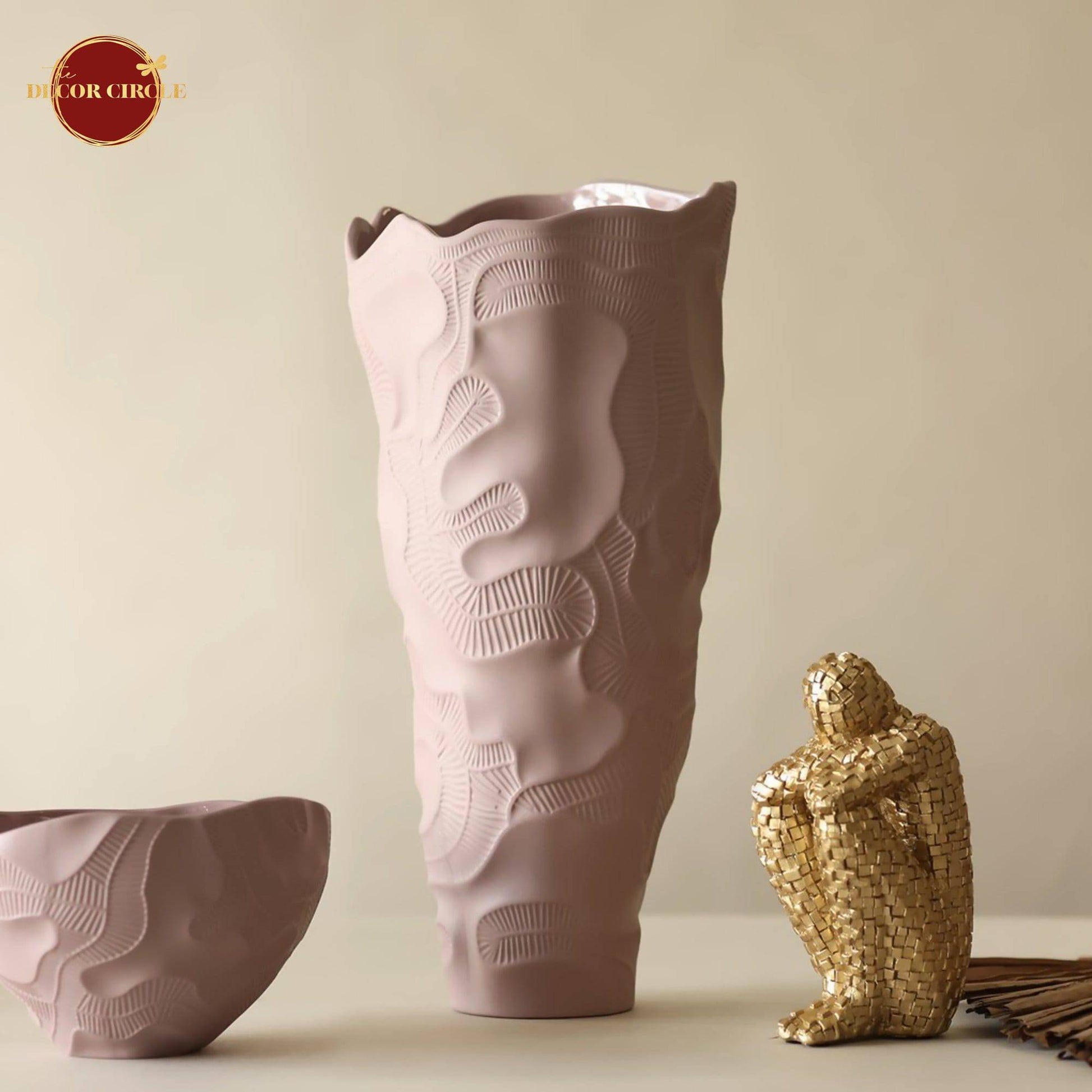 Augustus Flower Floor Pink Vase
