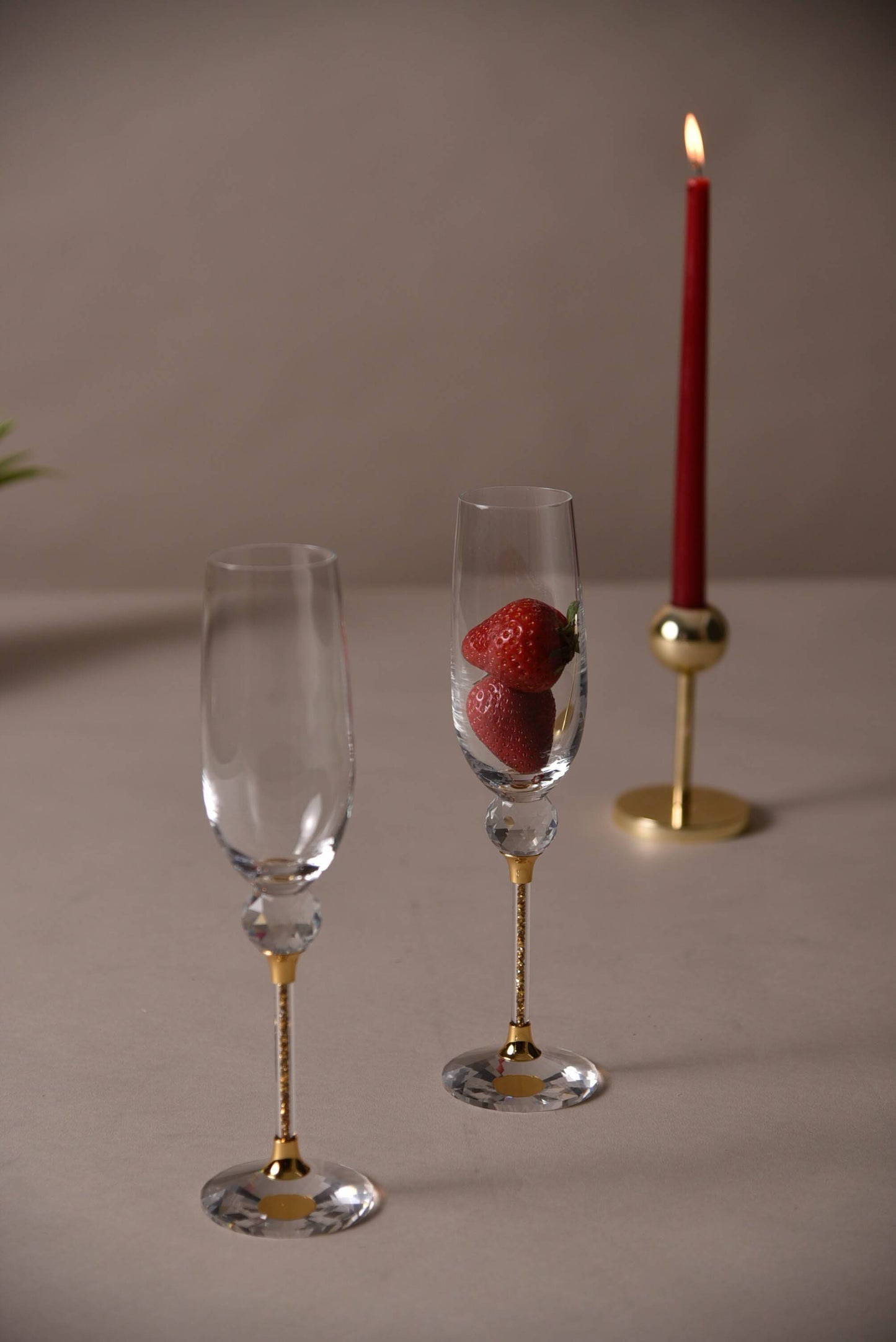 Caelus Crystal Champagne Glasses (Set of 2)