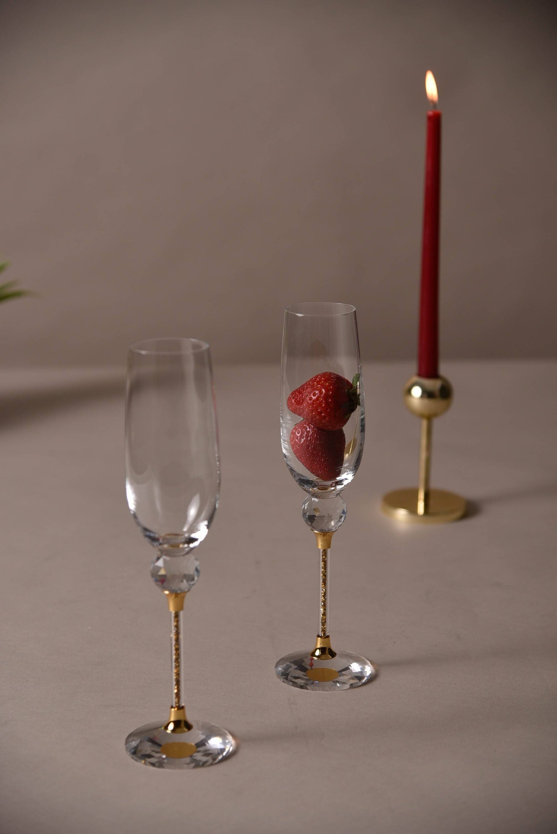 Caelus Crystal Champagne Glasses (Set of 2)