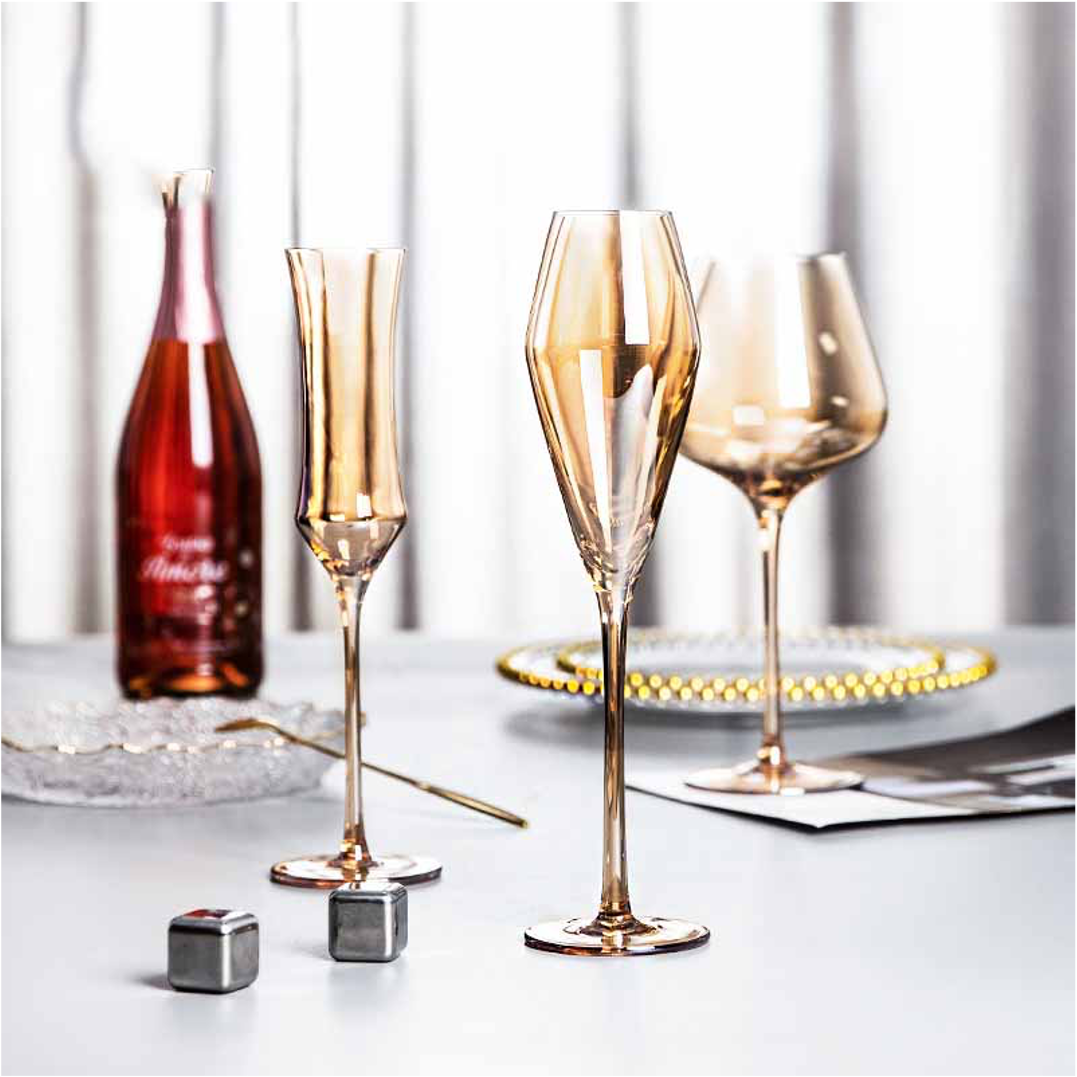 Champagne glasses set outlet of 2