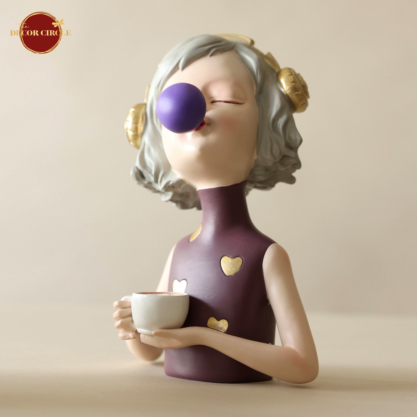 Living Room Coffee Girl Sculpture