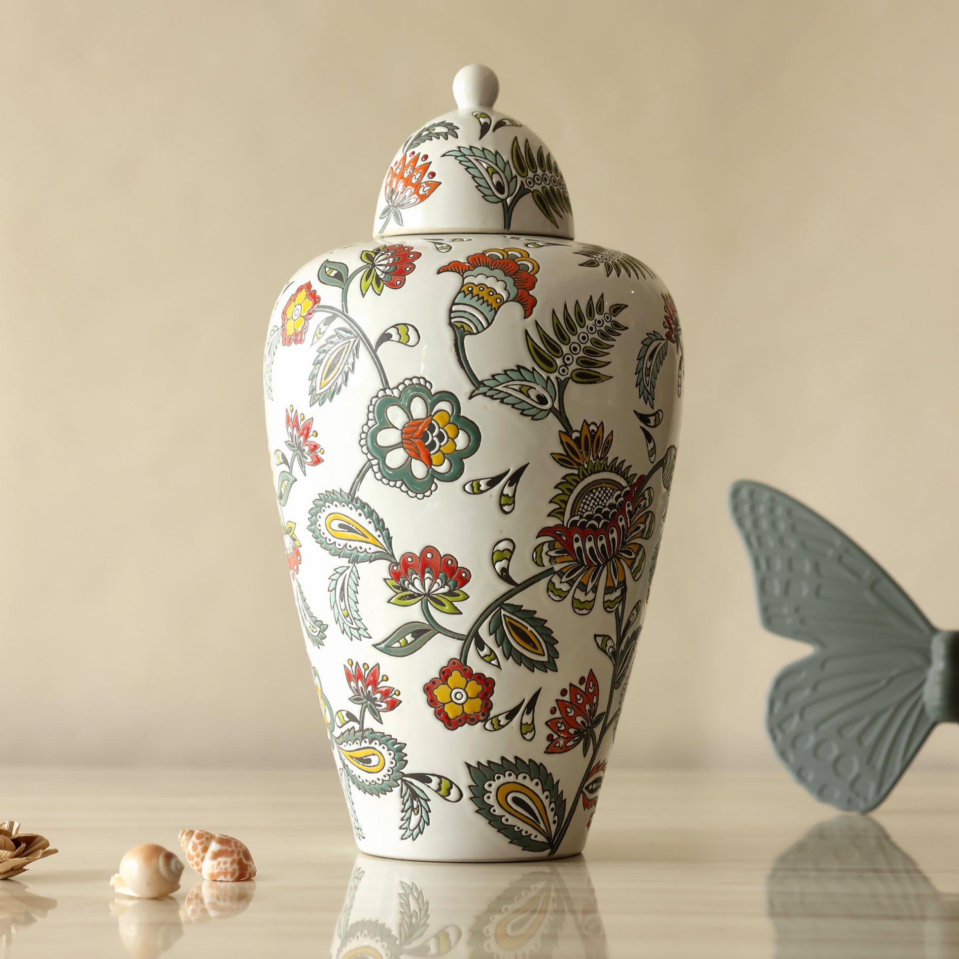 Decor Floral Luxury Jar (Large) | The Decor Circle