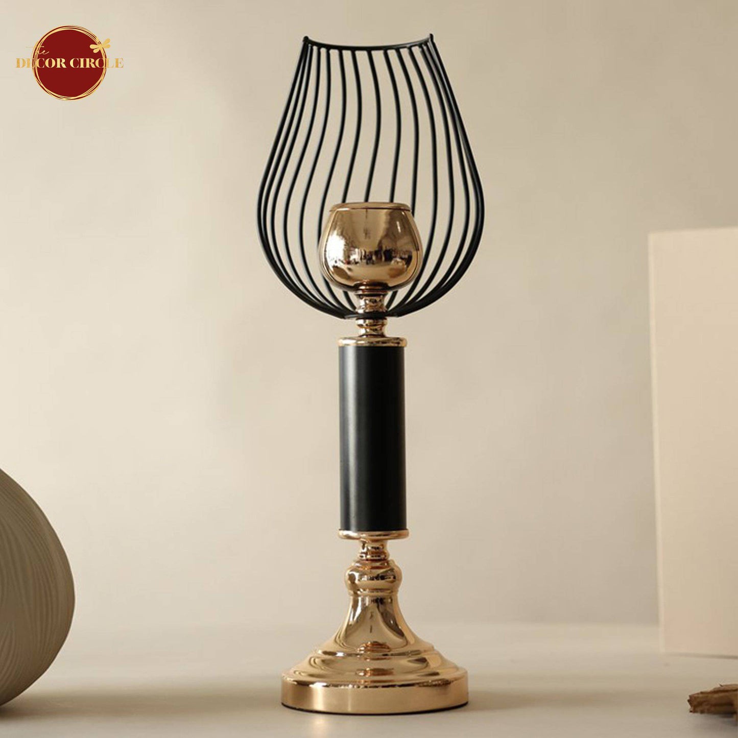 Elysian Black Luxury Candle Stand (Medium)
